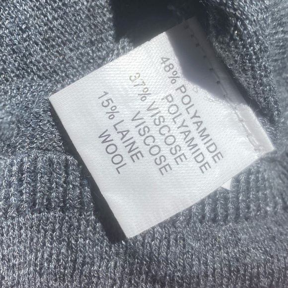 So Sweet Wool Lace Long Sleeve V-Neck Bow Tie Open Back Pocket Sweater - Picture 5 of 10